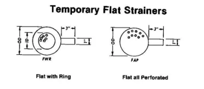 Temporary Strainers